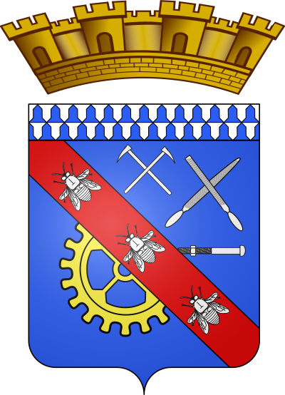 Blason de la commune Le Chambon-Feugerolles