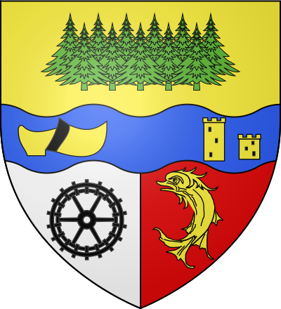 Blason de la commune Roche-en-Forez