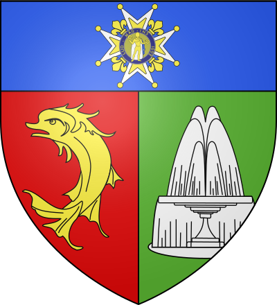 Blason de la commune Saint-Alban-les-Eaux