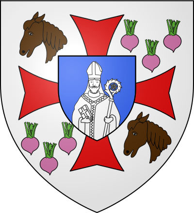 Blason de la commune Saint-Cyprien