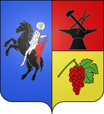 Blason de la commune Saint-Martin-la-Plaine