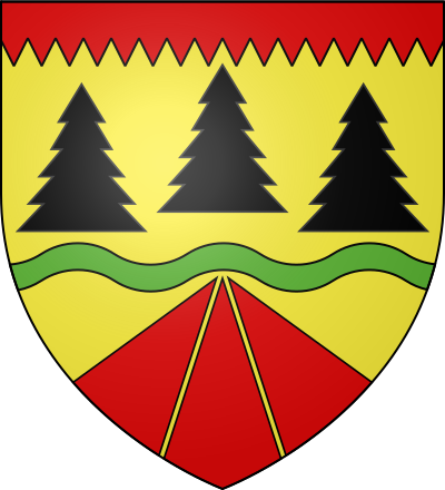 Blason de la commune Saint-Priest-la-Prugne