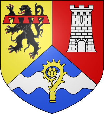 Blason de la commune Saint-Priest-la-Roche