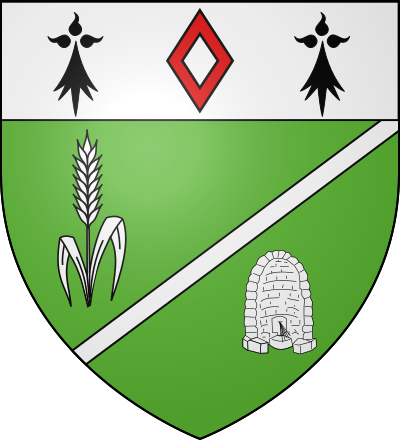 Blason de la commune Grandchamp-des-Fontaines