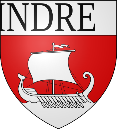Blason de la commune Indre