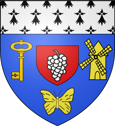Blason de la commune Monnières