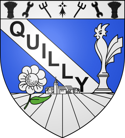 Blason de la commune Quilly