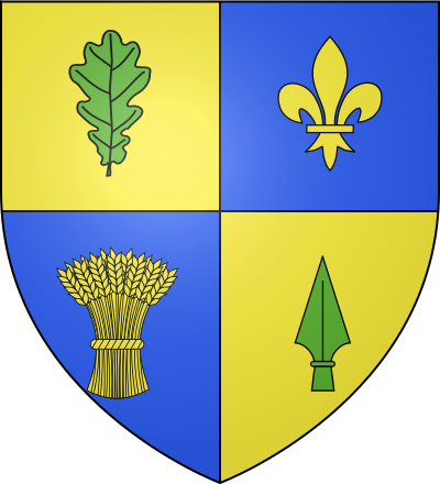 Blason de la commune Courcy-aux-Loges