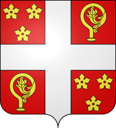 Blason de la commune Saint-Martin-d'Abbat