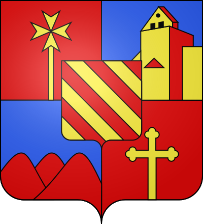 Blason de la commune Belmont-Bretenoux
