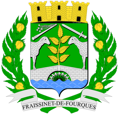 Blason de la commune Fraissinet-de-Fourques