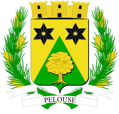 Blason de la commune Pelouse