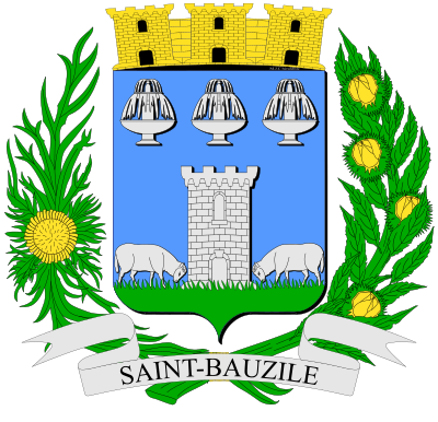 Blason de la commune Saint-Bauzile