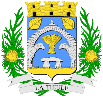 Blason de la commune La Tieule