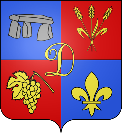 Blason de la commune Distré