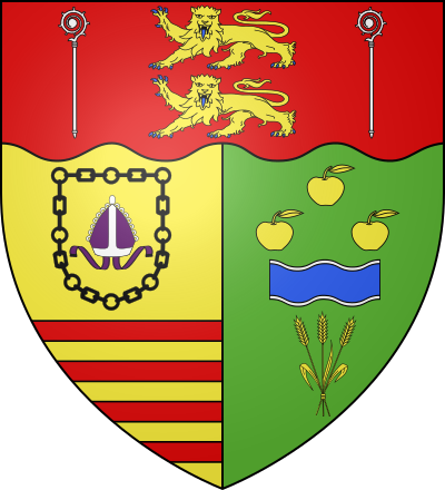 Blason de la commune Saint-Denis-le-Vêtu