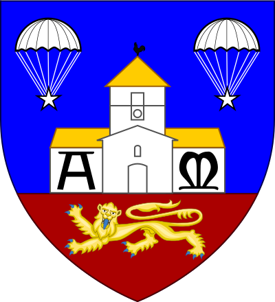 Blason de la commune Sainte-Mère-Église