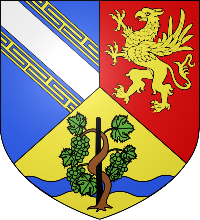 Blason de la commune Vandières