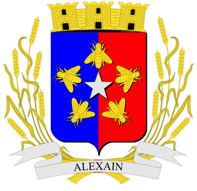 Blason de la commune Alexain