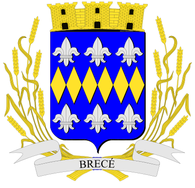 Blason de la commune Brecé