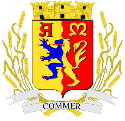 Blason de la commune Commer
