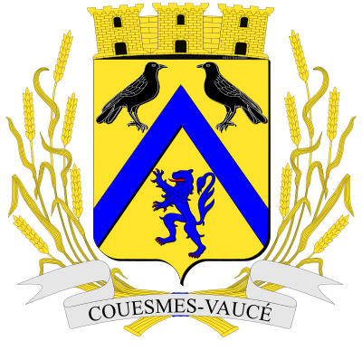 Blason de la commune Couesmes-Vaucé