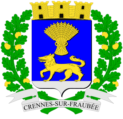 Blason de la commune Crennes-sur-Fraubée