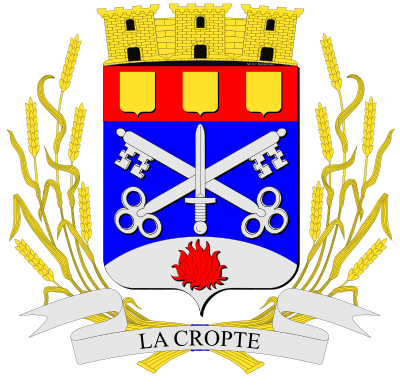 Blason de la commune La Cropte