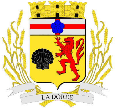 Blason de la commune La Dorée