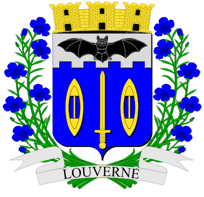Blason de la commune Louverné