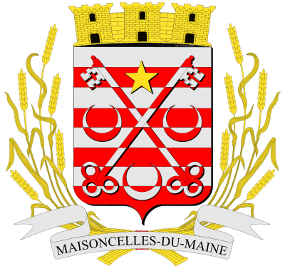 Blason de la commune Maisoncelles-du-Maine