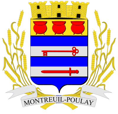 Blason de la commune Montreuil-Poulay