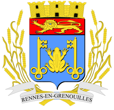 Blason de la commune Rennes-en-Grenouilles