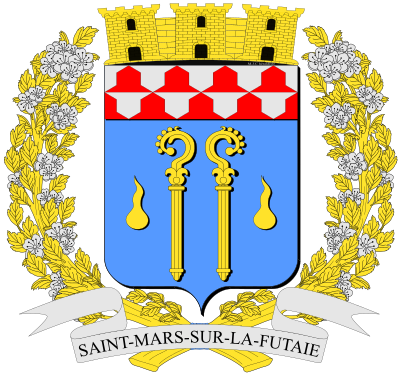 Blason de la commune Saint-Mars-sur-la-Futaie