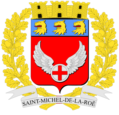 Blason de la commune Saint-Michel-de-la-Roë