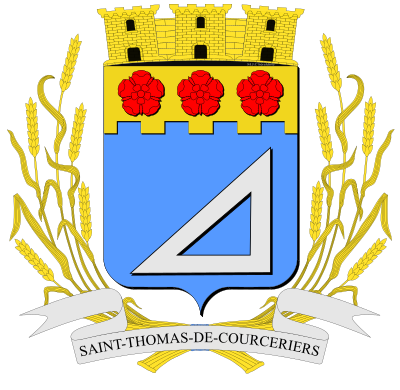 Blason de la commune Saint-Thomas-de-Courceriers
