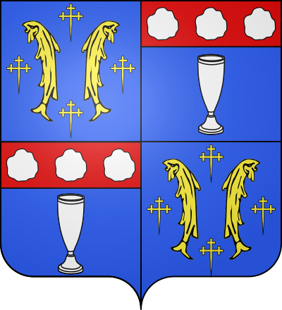 Blason de la commune Allamps