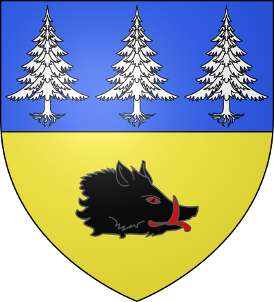 Blason de la commune Domèvre-sur-Vezouze