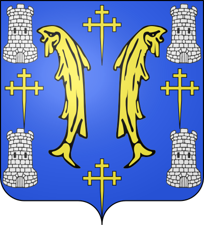 Blason de la commune Mandres-aux-Quatre-Tours