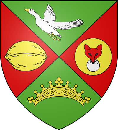 Blason de la commune Noyers-Auzécourt