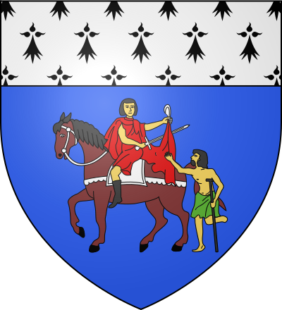 Blason de la commune Saint-Martin-sur-Oust