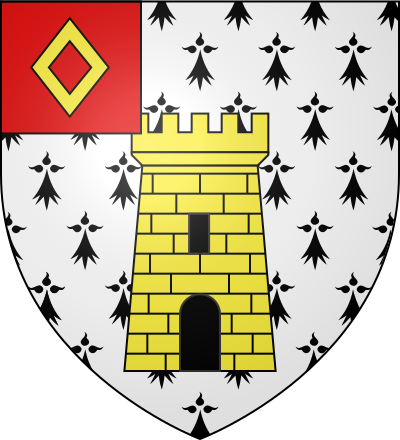 Blason de la commune Sainte-Brigitte