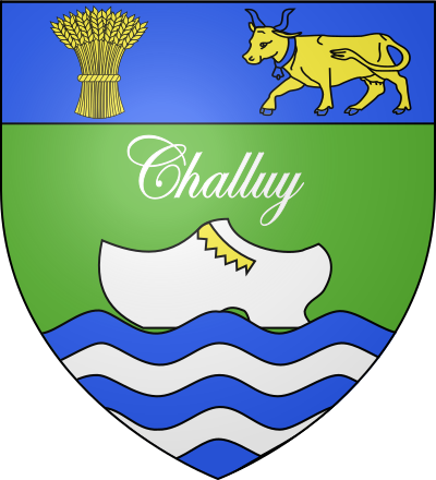 Blason de la commune Challuy