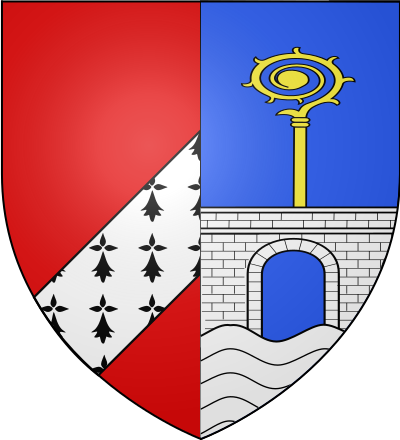Blason de la commune Pont-l'Évêque