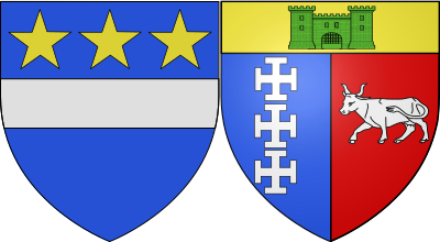 Blason de la commune Ribécourt-Dreslincourt