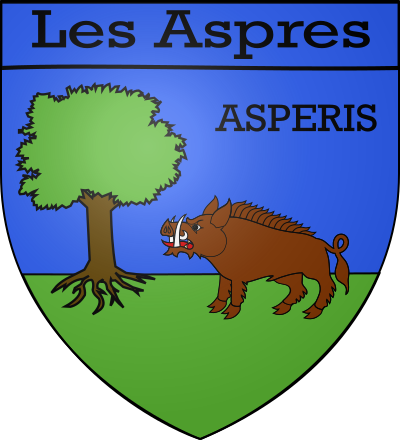 Blason de la commune Les Aspres