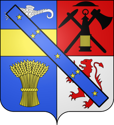 Blason de la commune Cauchy-à-la-Tour