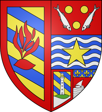 Blason de la commune Cucq