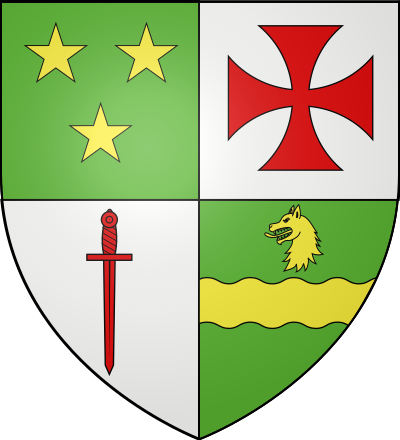 Blason de la commune Saint-Priest-Bramefant