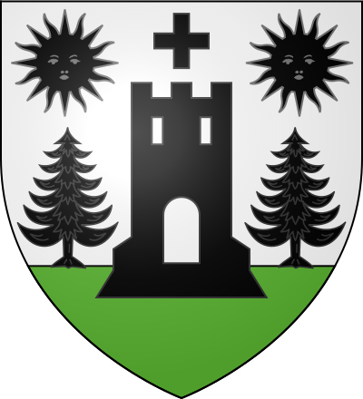 Blason de la commune Esquièze-Sère